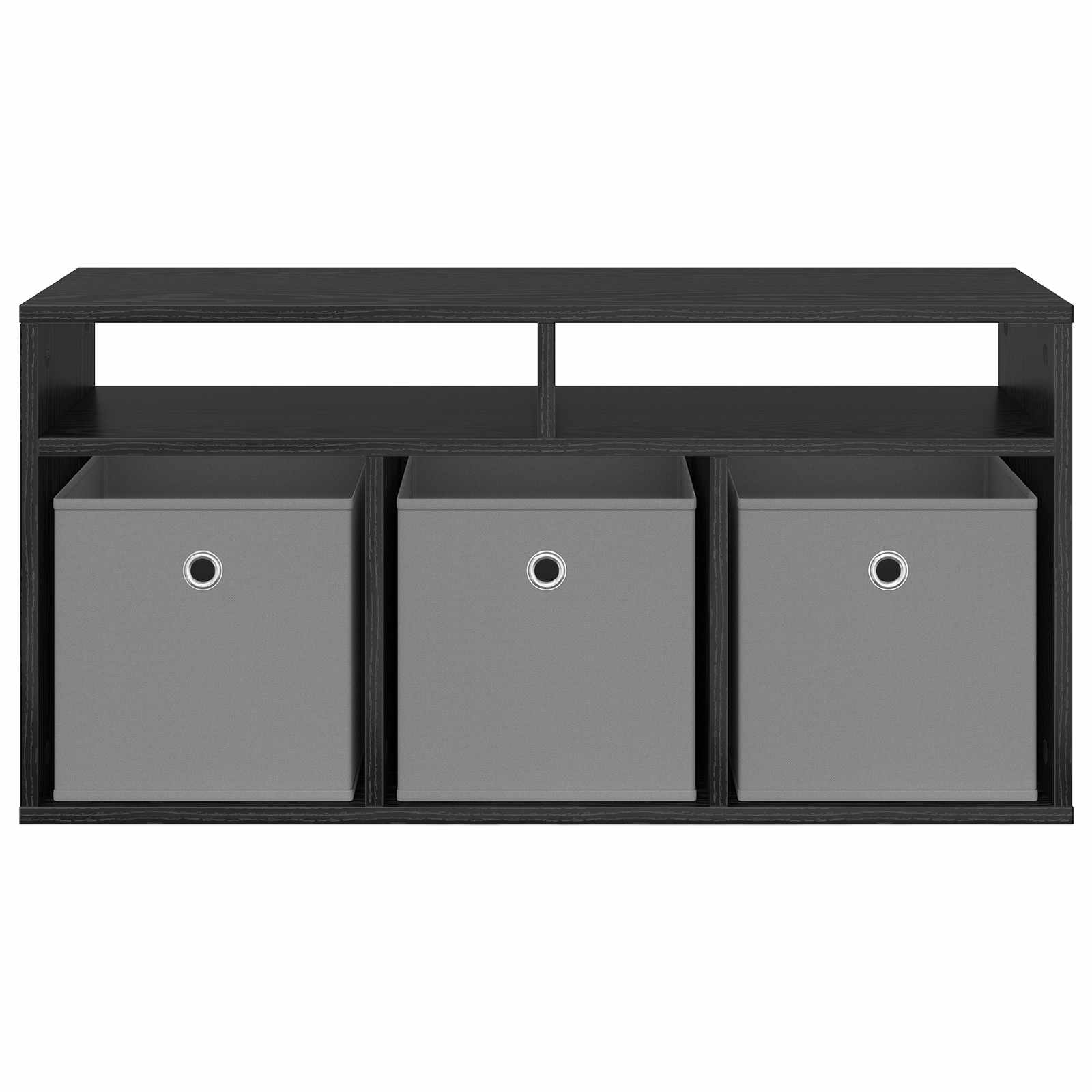 vidaXL Nisko szafka z szufladą Czarny Dąb 87 x 27,5 x 43 cm