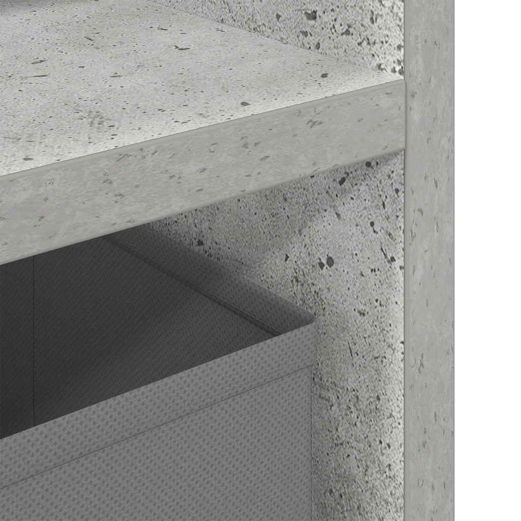 vidaXL Nisko szafka z szufladą Betonowy szary 87 x 27,5 x 43 cm