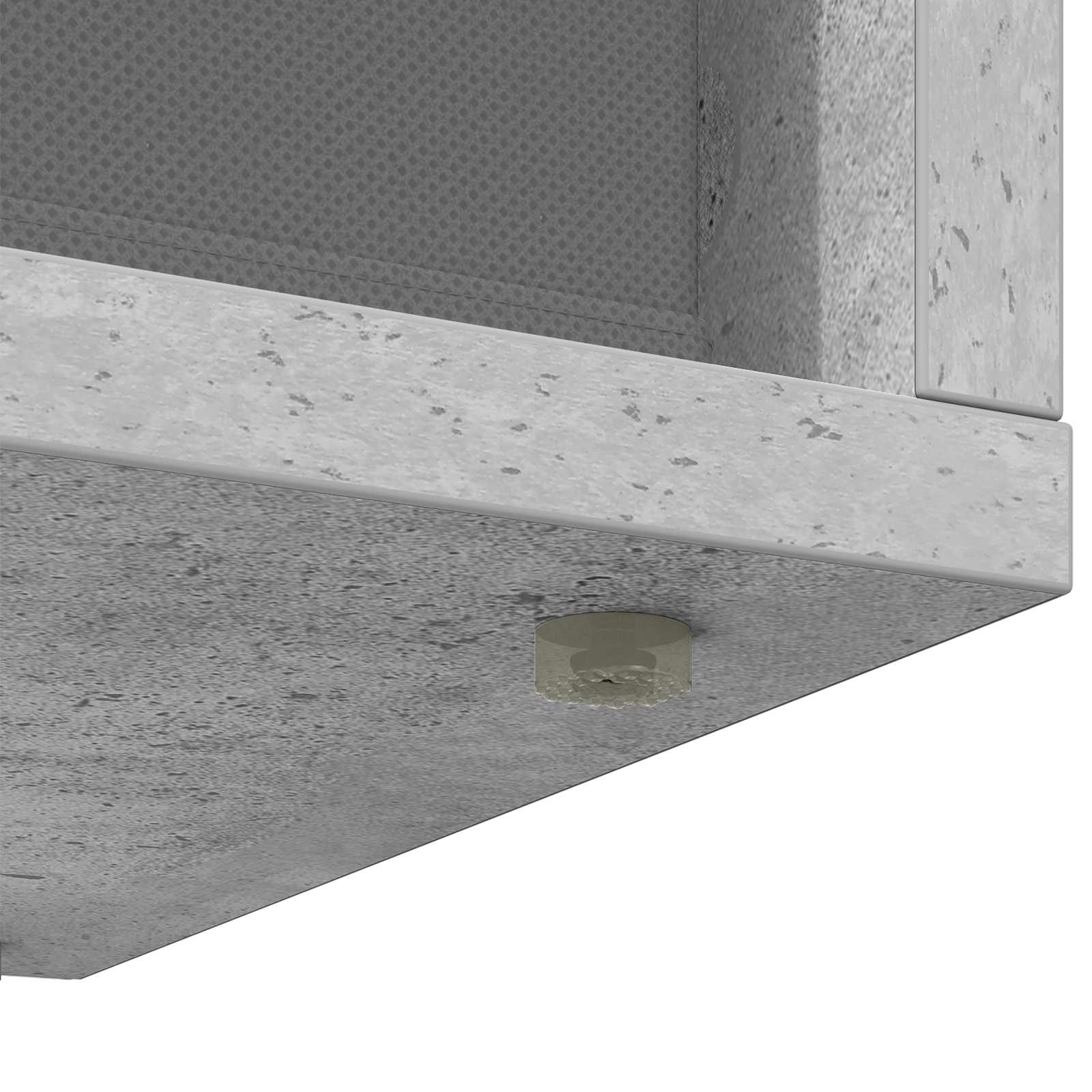 vidaXL Nisko szafka z szufladą Betonowy szary 87 x 27,5 x 43 cm