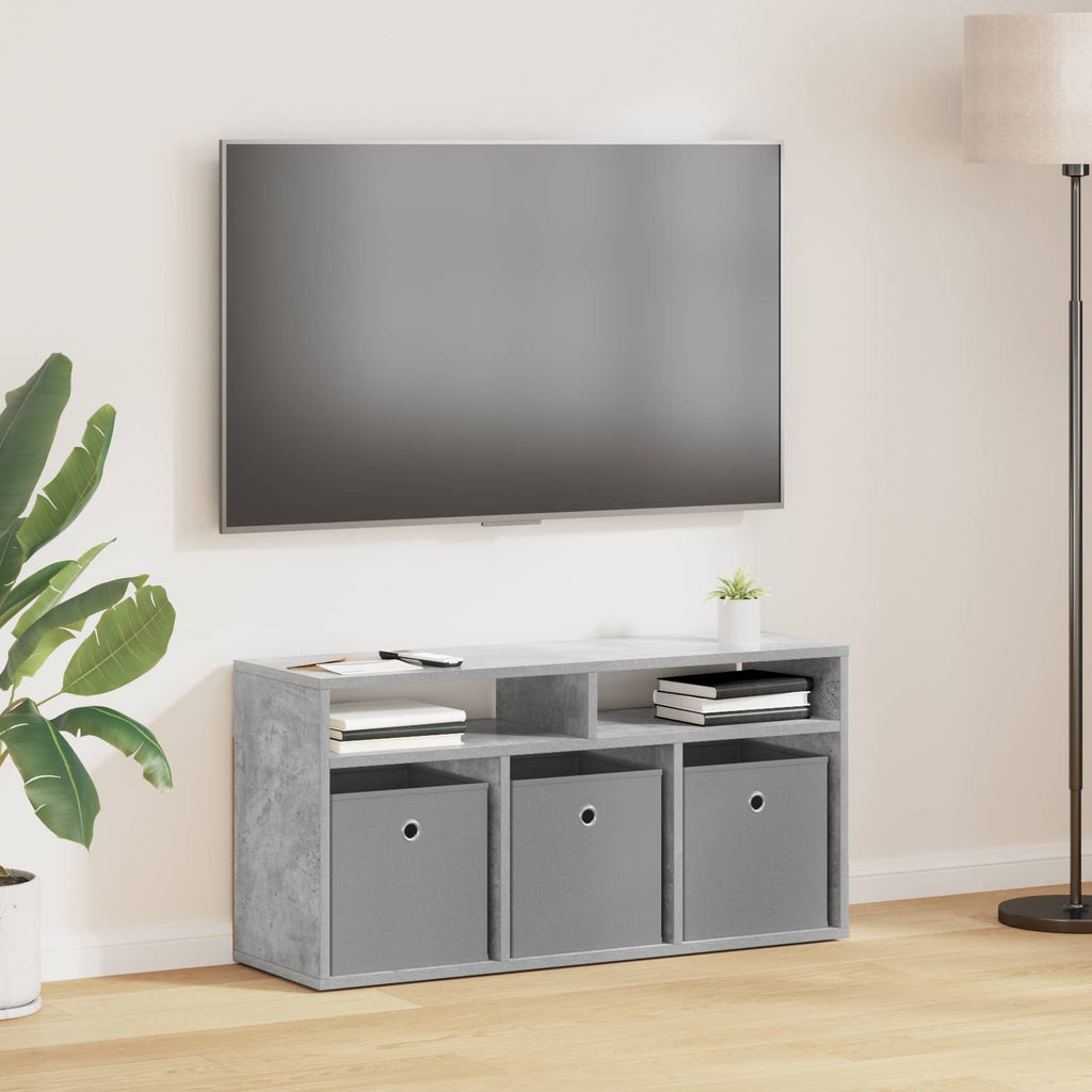 vidaXL Nisko szafka z szufladą Betonowy szary 87 x 27,5 x 43 cm