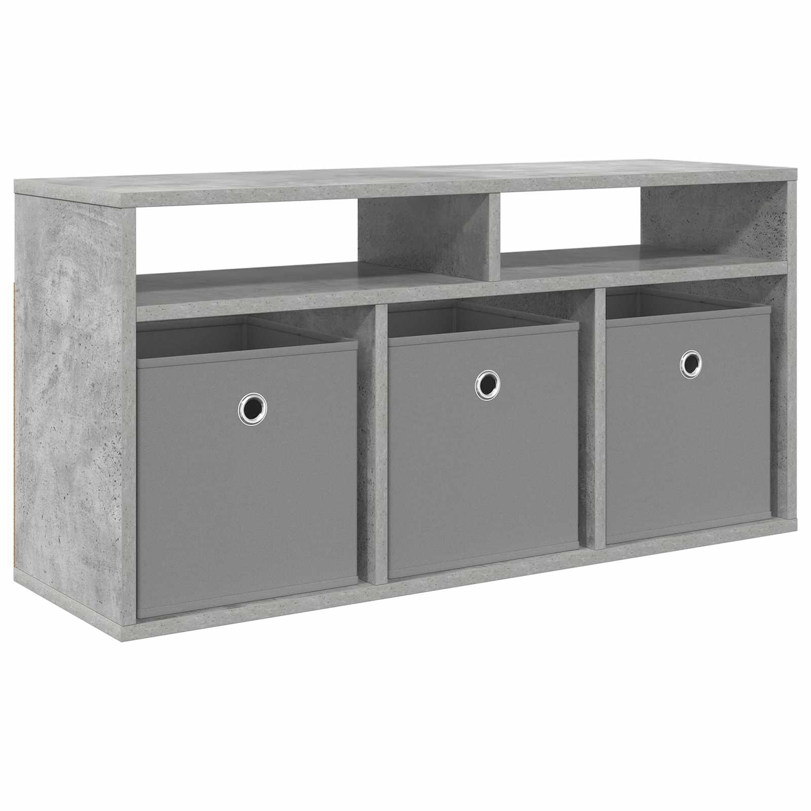 vidaXL Nisko szafka z szufladą Betonowy szary 87 x 27,5 x 43 cm