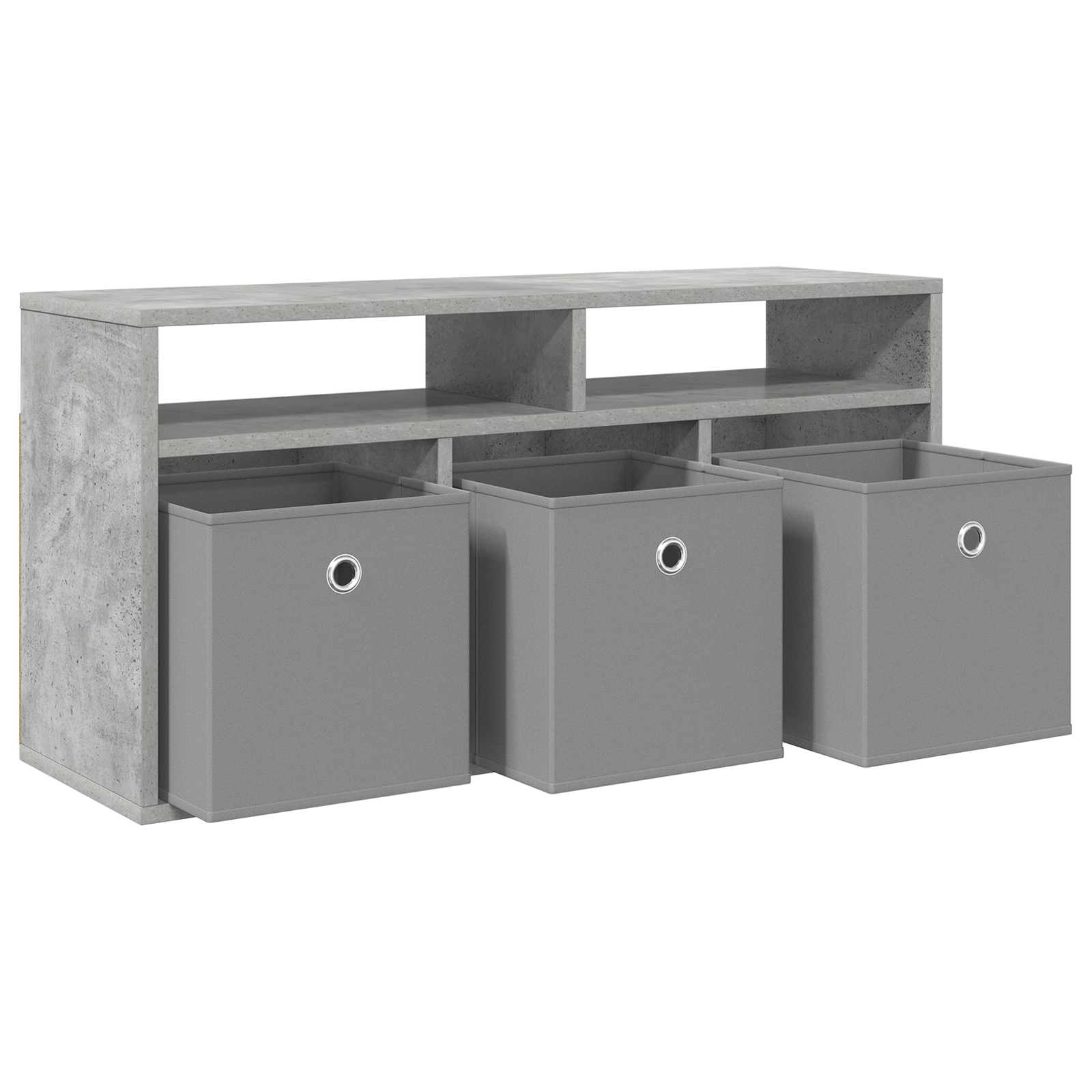 vidaXL Nisko szafka z szufladą Betonowy szary 87 x 27,5 x 43 cm