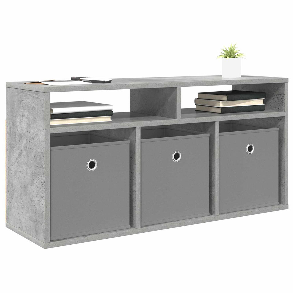 vidaXL Nisko szafka z szufladą Betonowy szary 87 x 27,5 x 43 cm