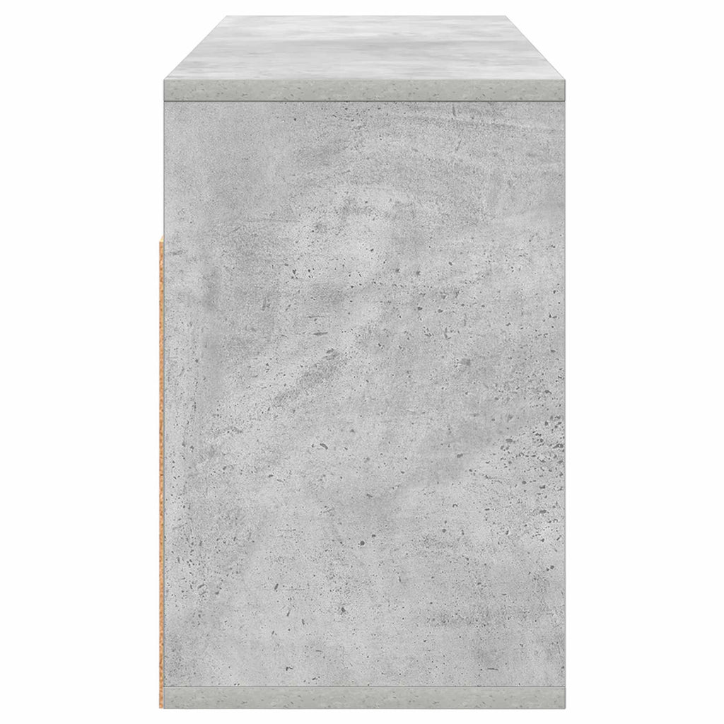 vidaXL Nisko szafka z szufladą Betonowy szary 87 x 27,5 x 43 cm
