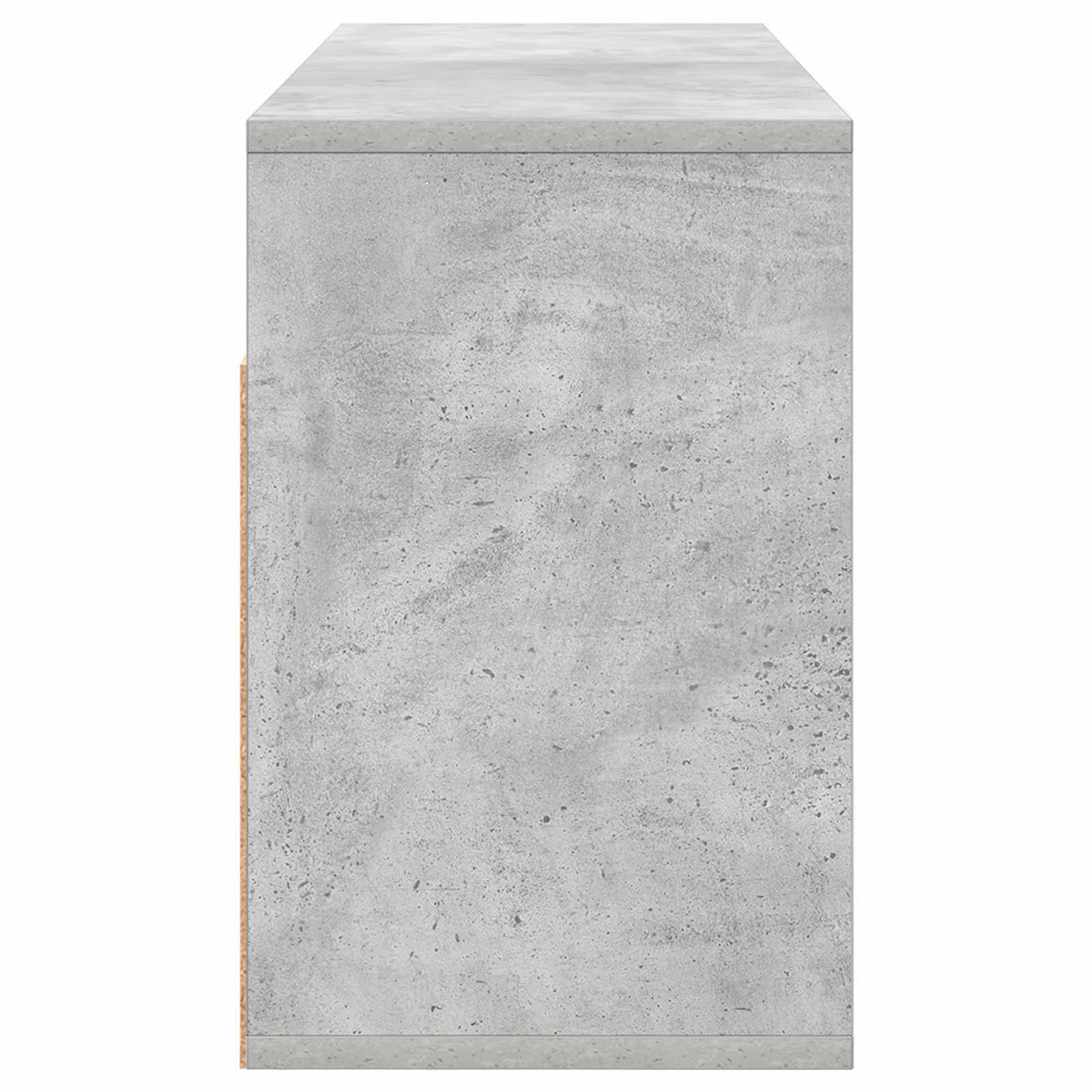 vidaXL Nisko szafka z szufladą Betonowy szary 87 x 27,5 x 43 cm