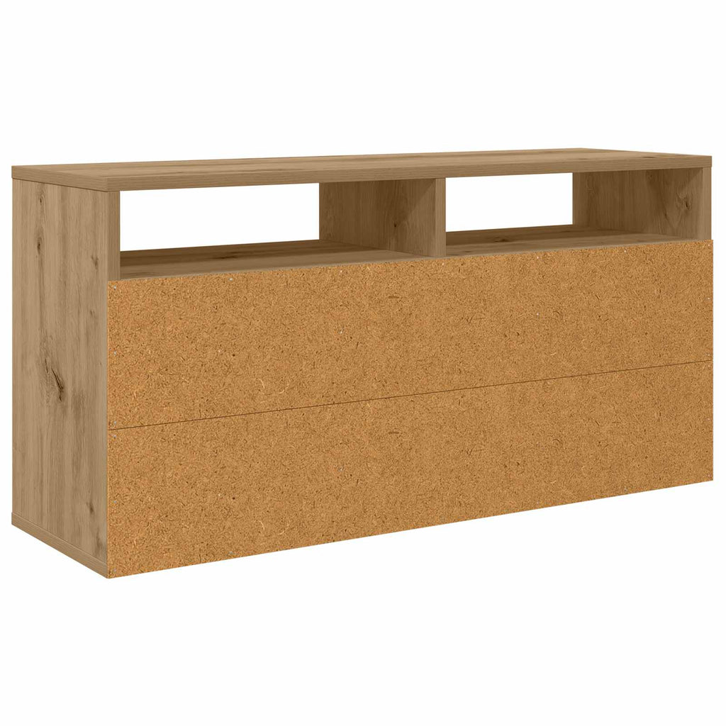 vidaXL Nisko szafka z szufladą Dąb rzemieślniczy 87 x 27,5 x 43 cm