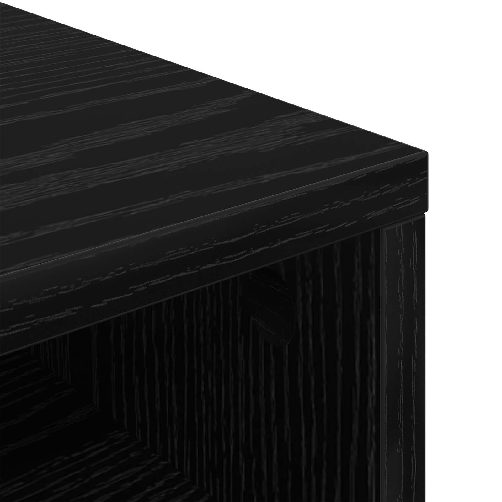 vidaXL Nisko szafka z szufladą Czarny Dąb 102 x 32 x 48,5 cm