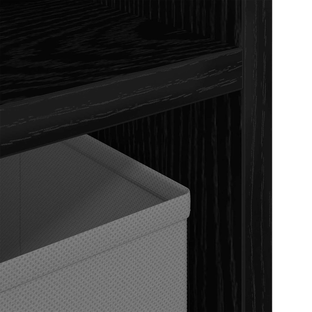vidaXL Nisko szafka z szufladą Czarny Dąb 102 x 32 x 48,5 cm