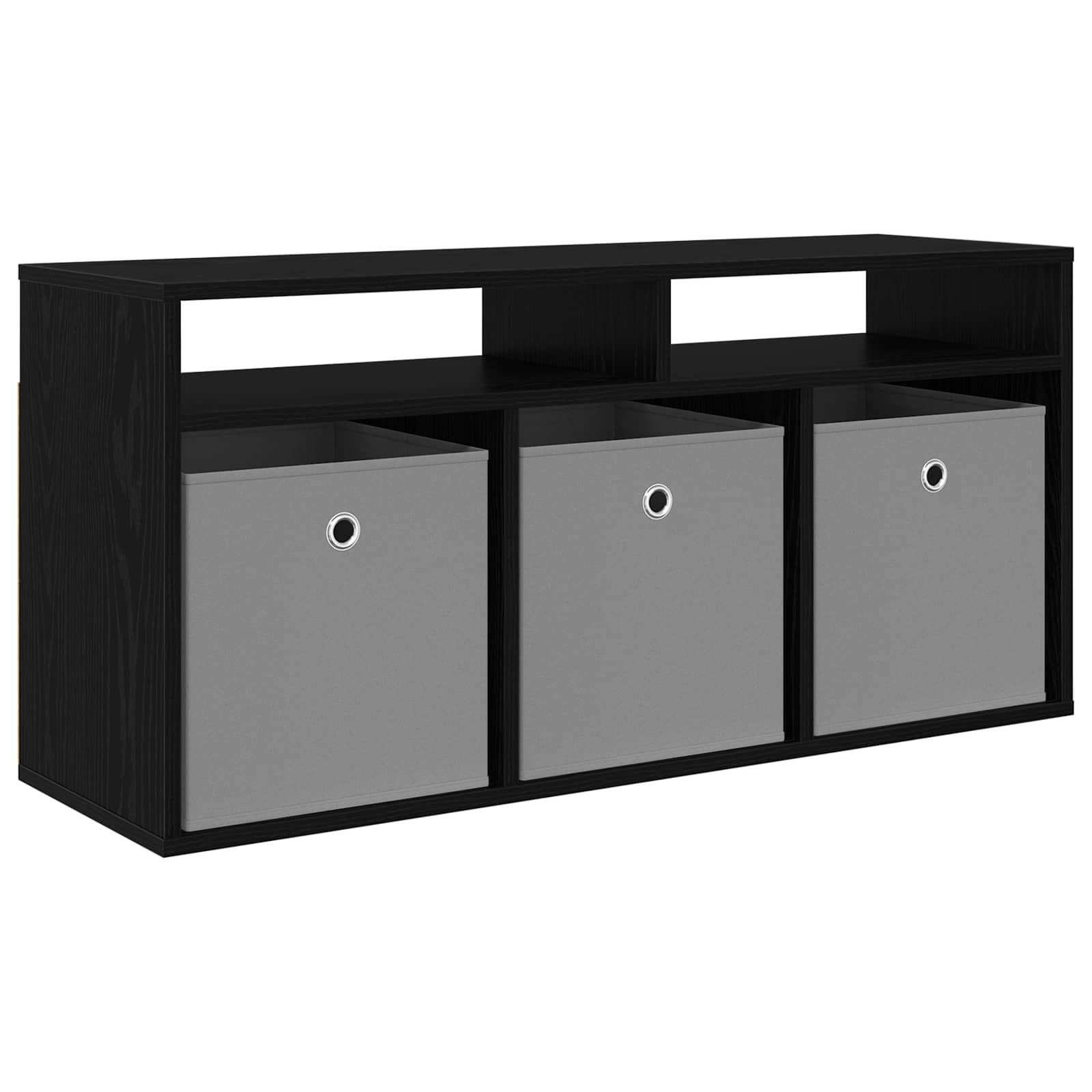 vidaXL Nisko szafka z szufladą Czarny Dąb 102 x 32 x 48,5 cm