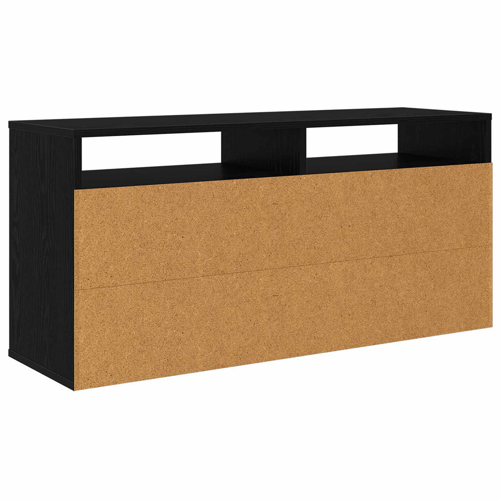 vidaXL Nisko szafka z szufladą Czarny Dąb 102 x 32 x 48,5 cm