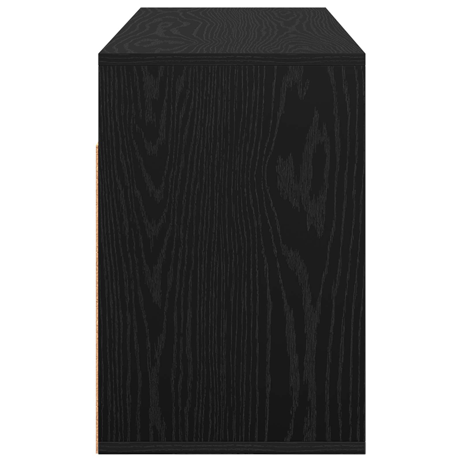 vidaXL Nisko szafka z szufladą Czarny Dąb 102 x 32 x 48,5 cm