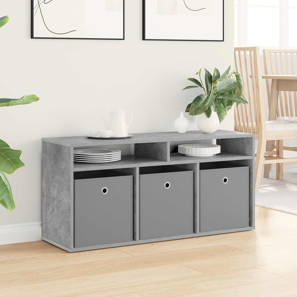 vidaXL Nisko szafka z szufladą Betonowy szary 102 x 32 x 48,5 cm