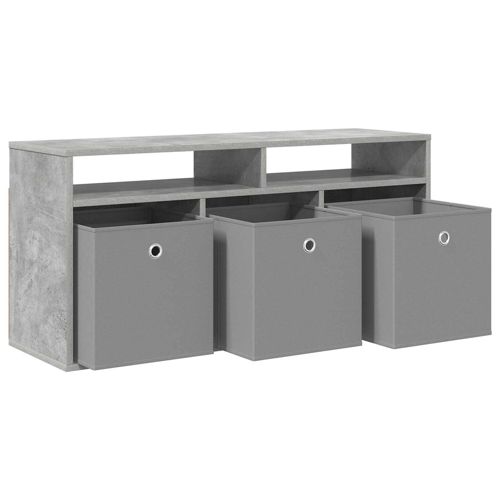 vidaXL Nisko szafka z szufladą Betonowy szary 102 x 32 x 48,5 cm