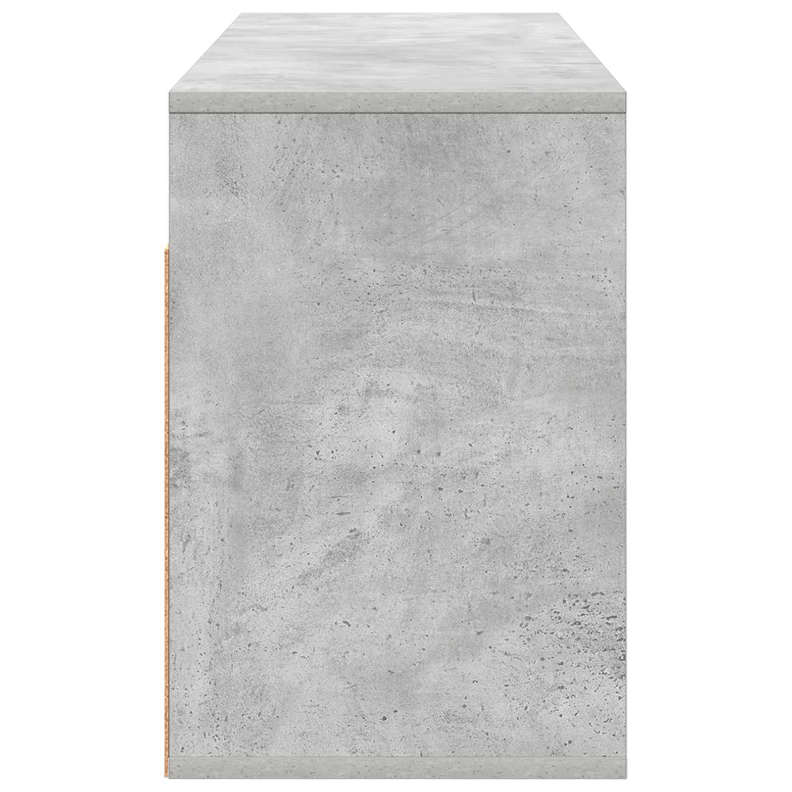 vidaXL Nisko szafka z szufladą Betonowy szary 102 x 32 x 48,5 cm