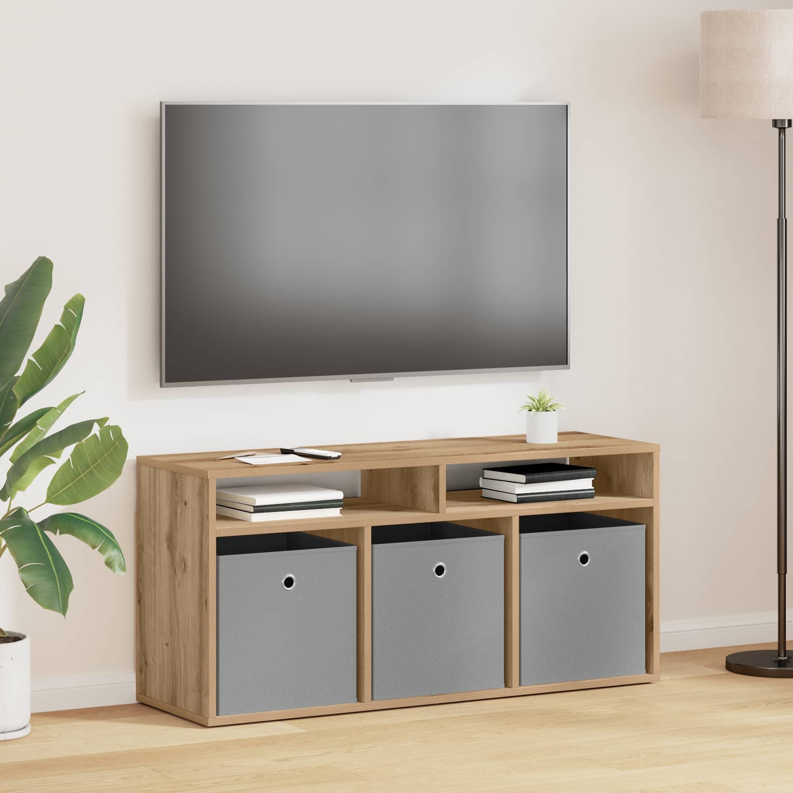 vidaXL Nisko szafka z szufladą Dąb rzemieślniczy 102 x 32 x 48,5 cm