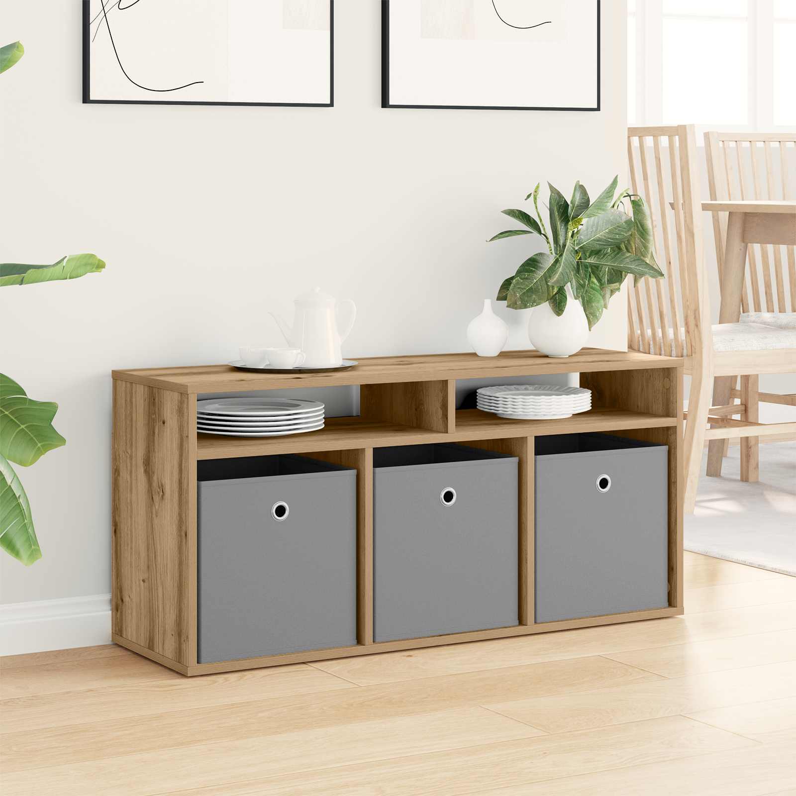 vidaXL Nisko szafka z szufladą Dąb rzemieślniczy 102 x 32 x 48,5 cm