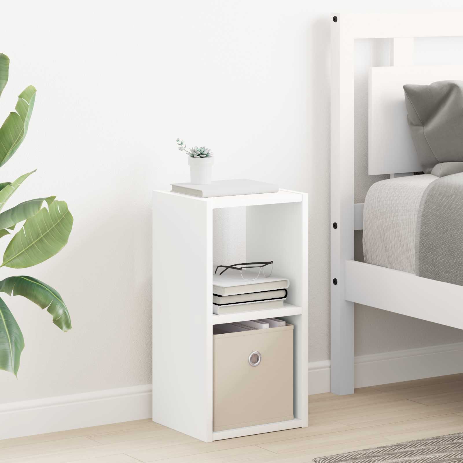 vidaXL Stolik nocny Biały 25,5 x 22 x 49,5 cm Materiał drewnopochodny