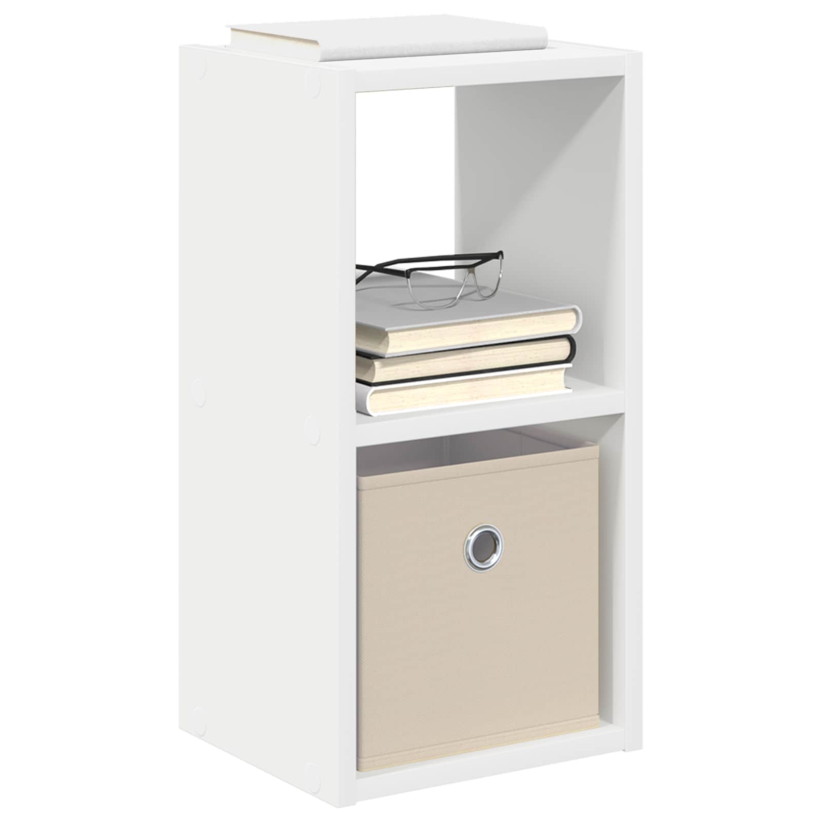 vidaXL Stolik nocny Biały 25,5 x 22 x 49,5 cm Materiał drewnopochodny