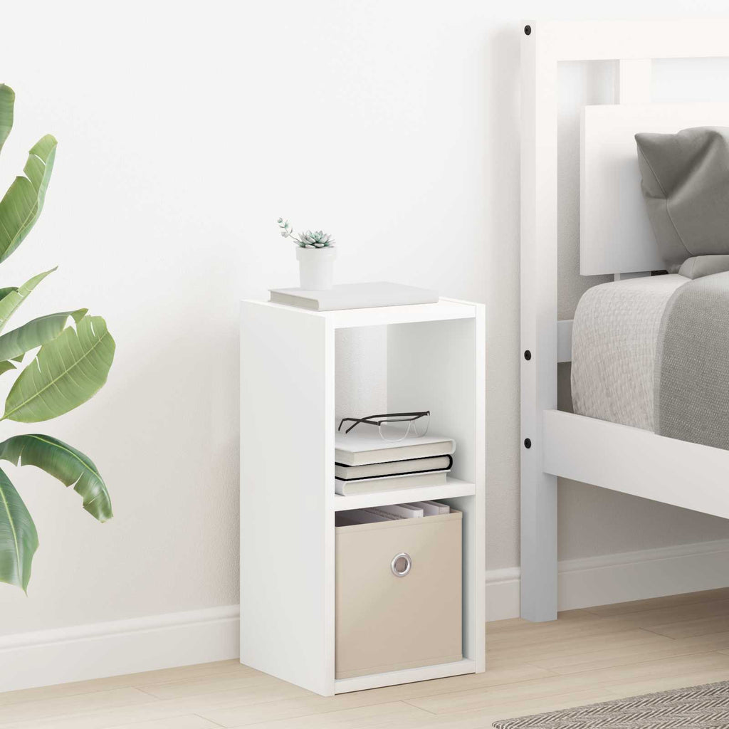 vidaXL Stolik nocny z szufladą 2 pcs Biały 25,5 x 22 x 49,5 cm