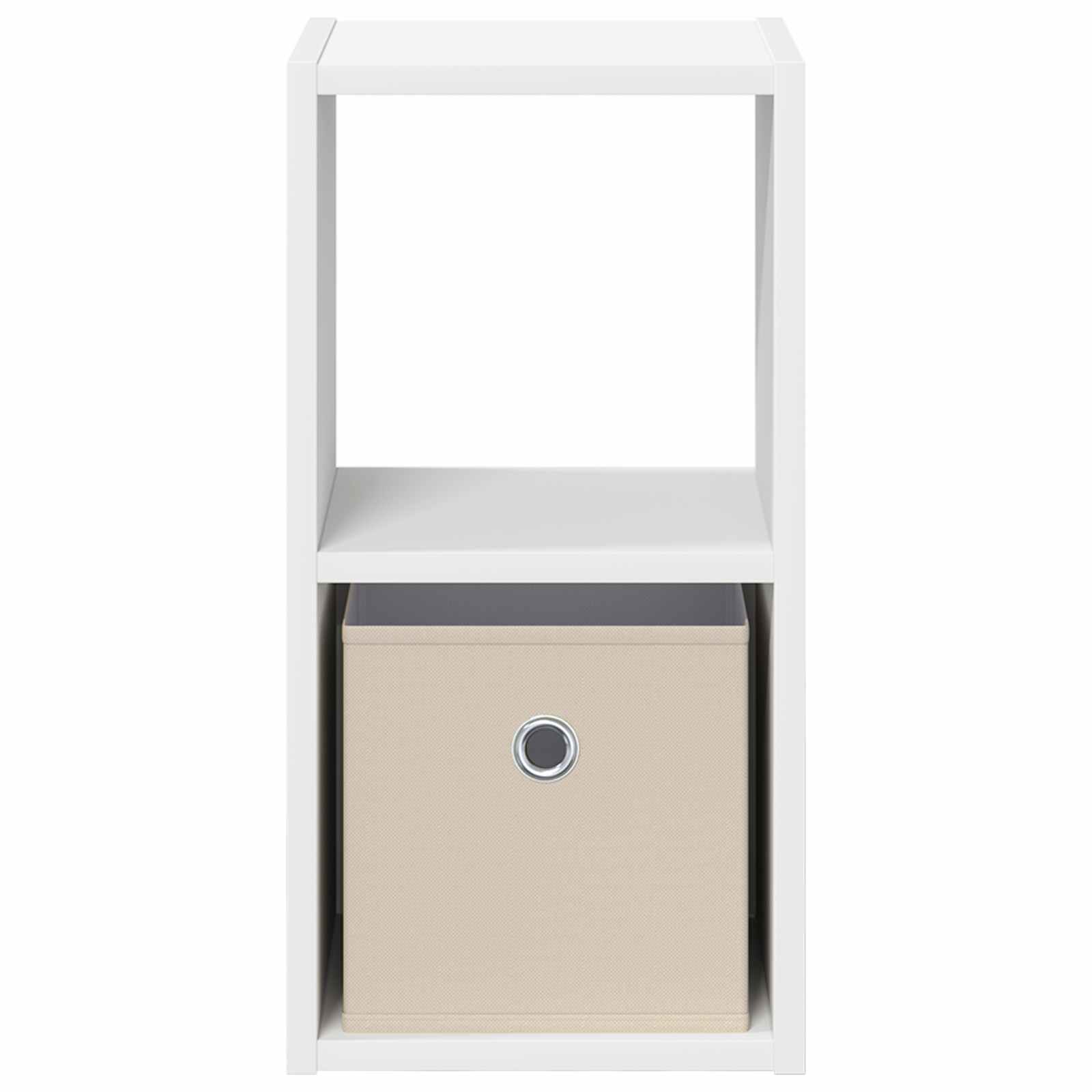 vidaXL Stolik nocny z szufladą 2 pcs Biały 25,5 x 22 x 49,5 cm