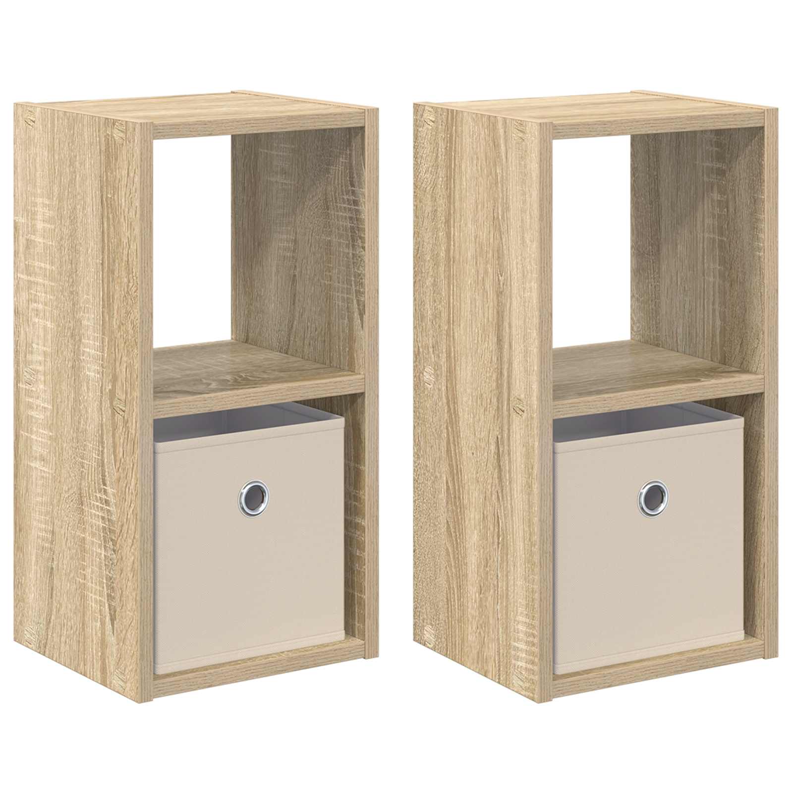 vidaXL Stolik nocny z szufladą 2 pcs Dąb Sonoma 25,5 x 22 x 49,5 cm