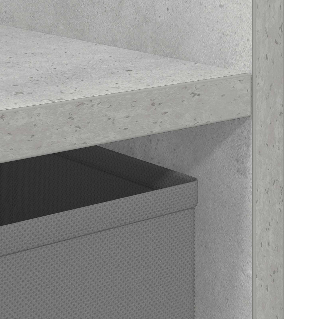 vidaXL Stolik nocny z szufladą Betonowy szary 25,5 x 22 x 49,5 cm