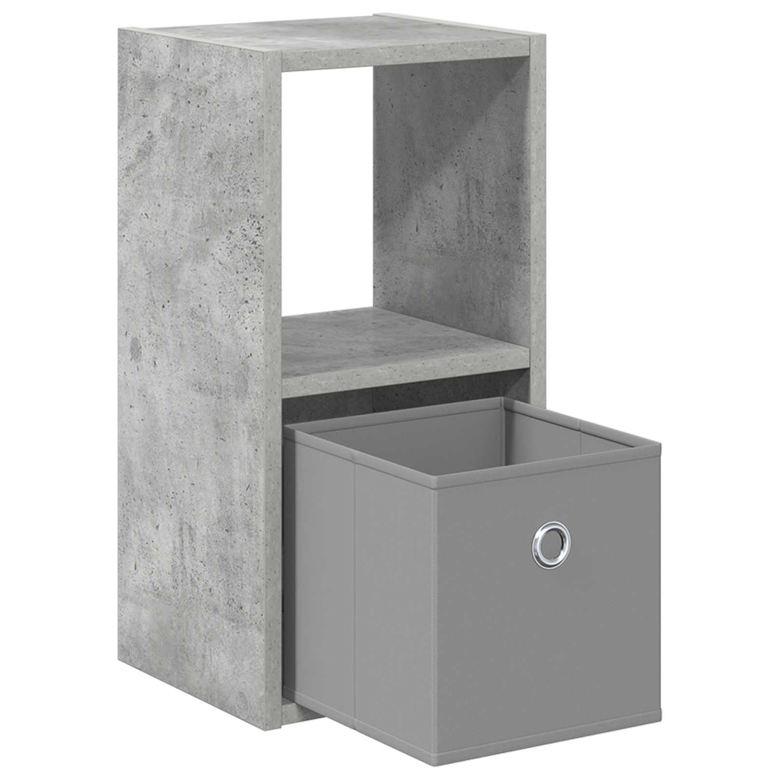 vidaXL Stolik nocny z szufladą Betonowy szary 25,5 x 22 x 49,5 cm