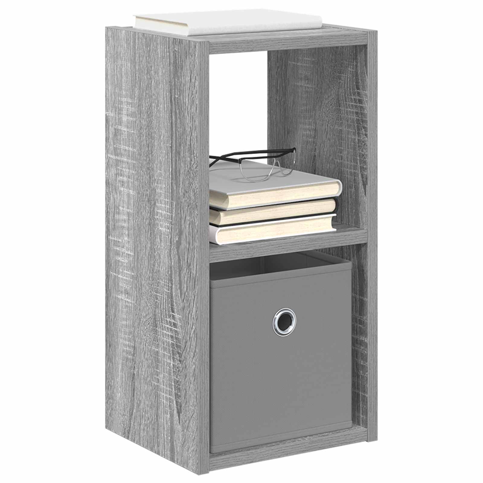 vidaXL Stolik nocny z szufladą Szary Sonoma 25,5 x 22 x 49,5 cm