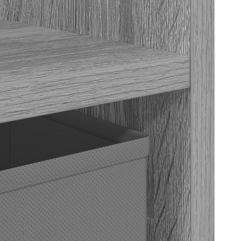 vidaXL Stolik nocny z szufladą 2 pcs Szary Sonoma 25,5 x 22 x 49,5 cm
