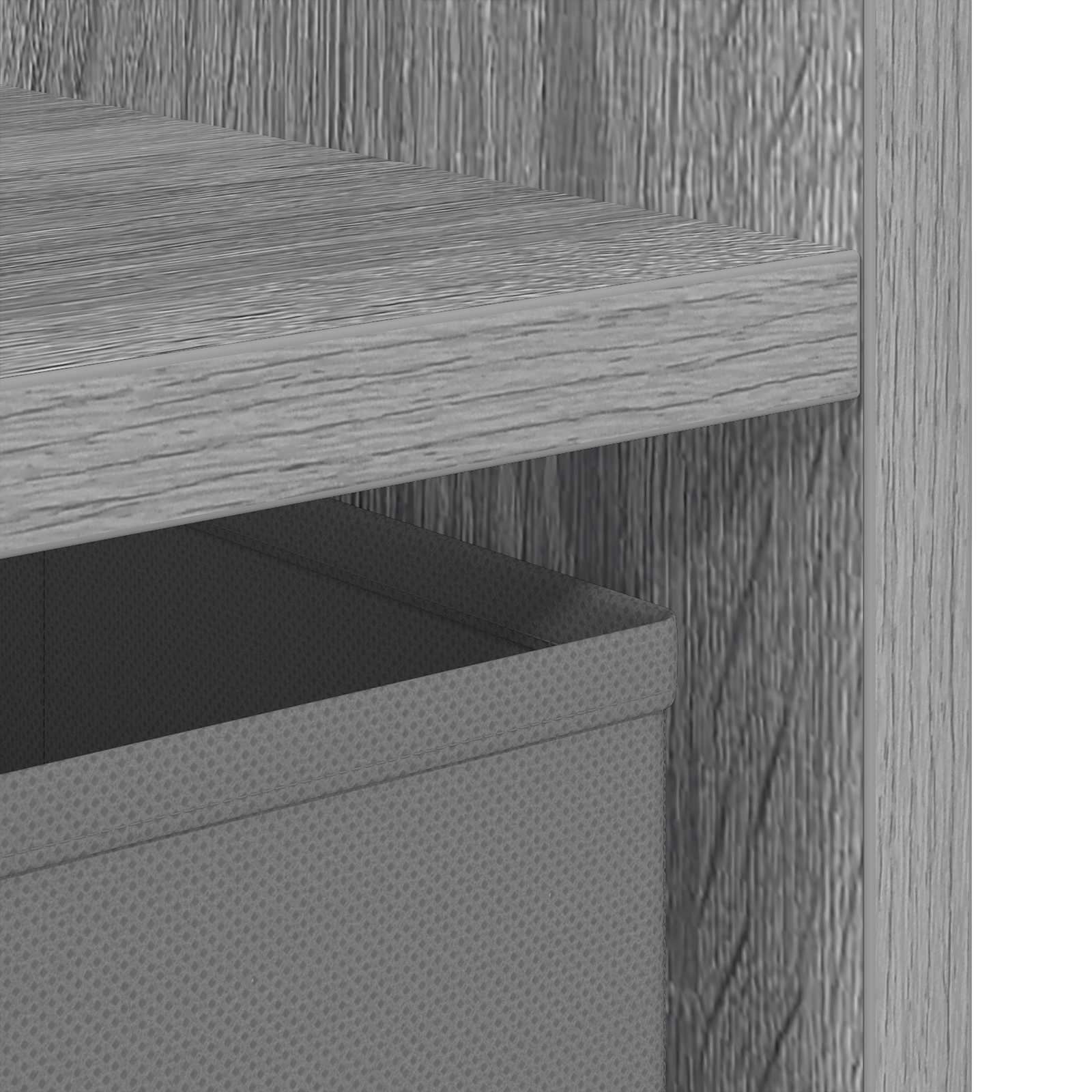 vidaXL Stolik nocny z szufladą 2 pcs Szary Sonoma 25,5 x 22 x 49,5 cm