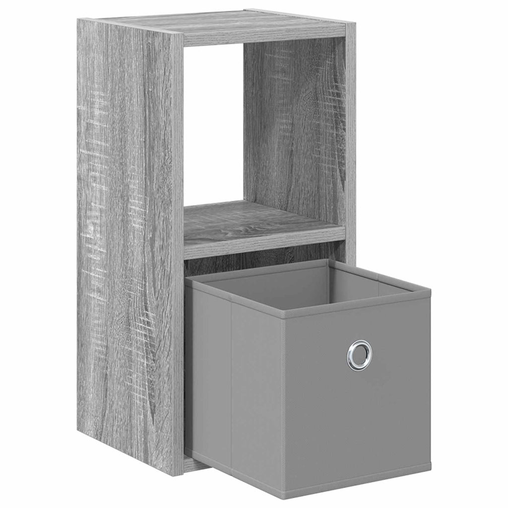 vidaXL Stolik nocny z szufladą 2 pcs Szary Sonoma 25,5 x 22 x 49,5 cm