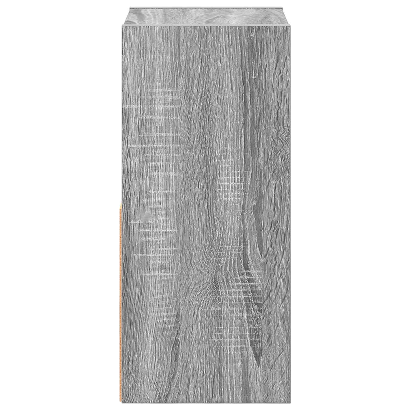vidaXL Stolik nocny z szufladą 2 pcs Szary Sonoma 25,5 x 22 x 49,5 cm
