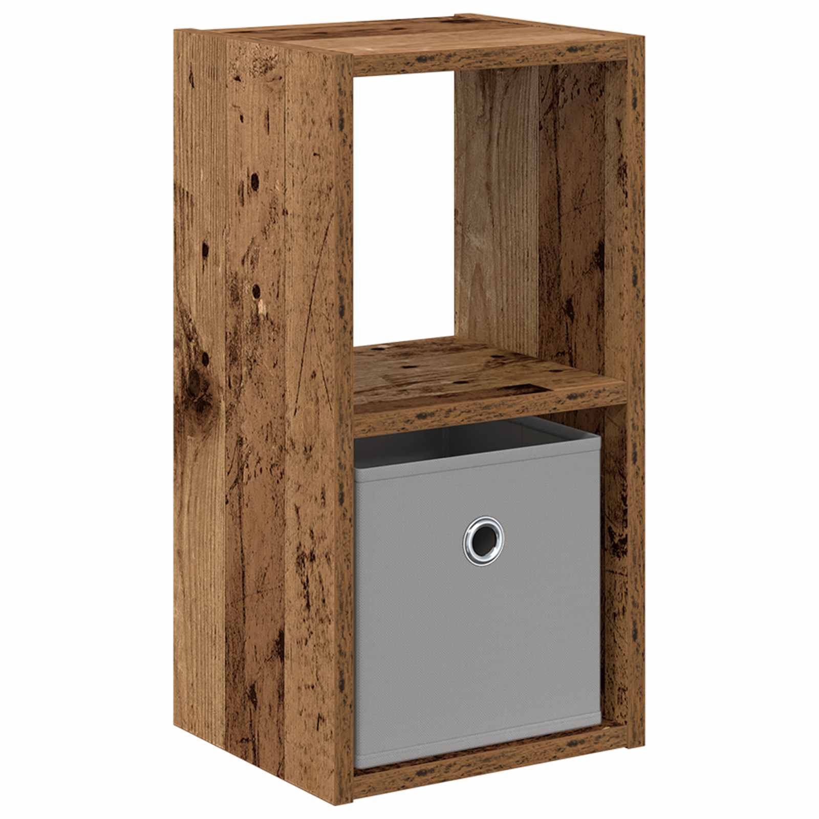 vidaXL Stolik nocny z szufladą Stare drewno 25,5 x 22 x 49,5 cm