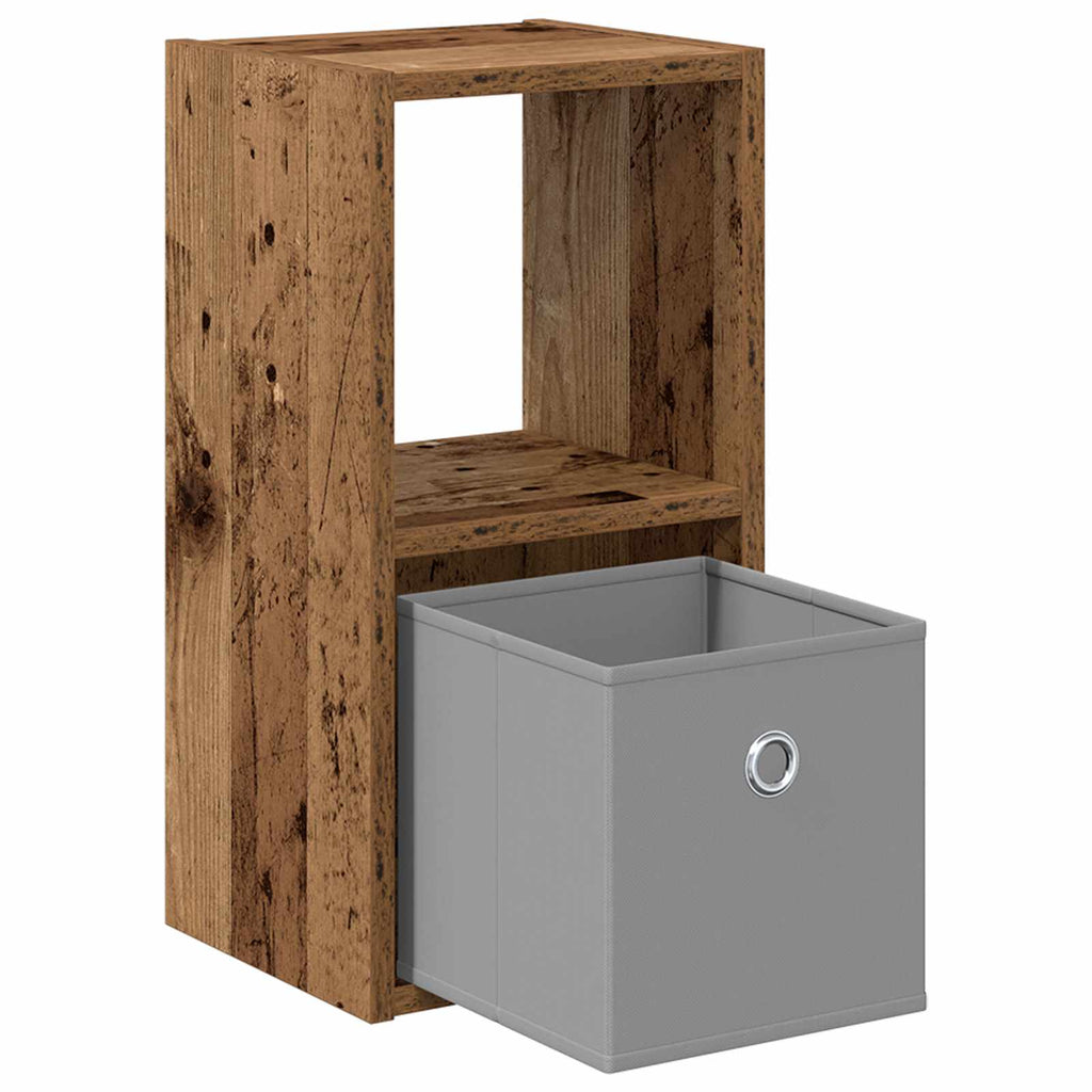vidaXL Stolik nocny z szufladą Stare drewno 25,5 x 22 x 49,5 cm