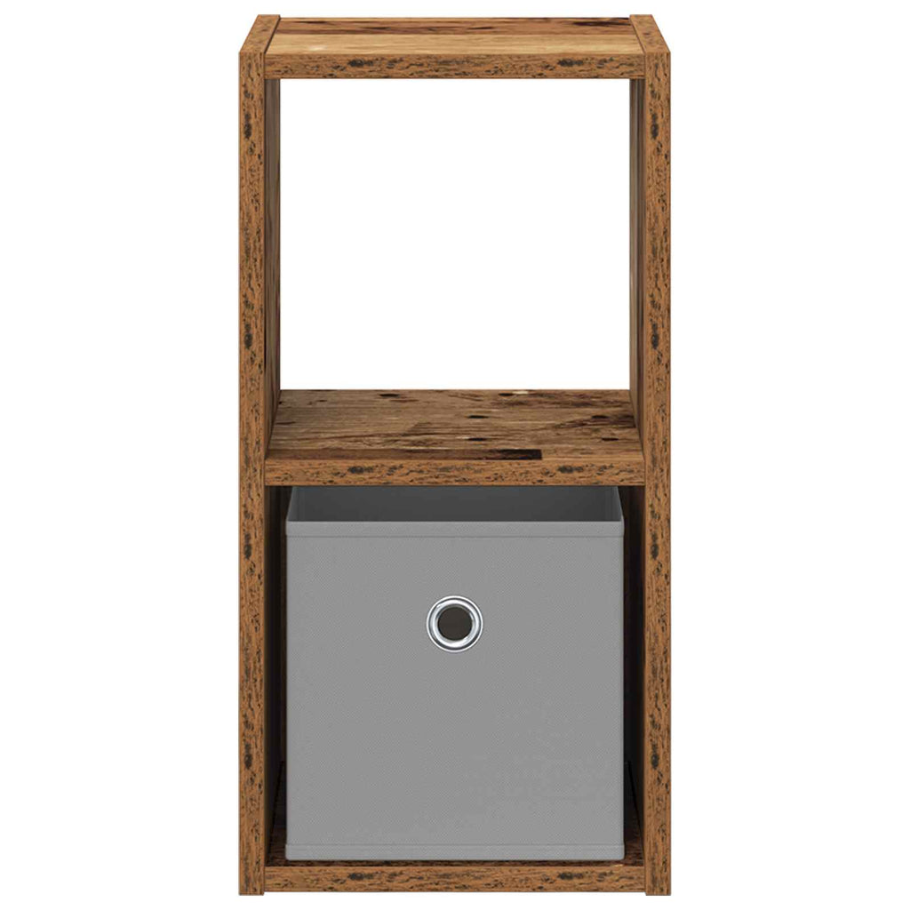 vidaXL Stolik nocny z szufladą 2 pcs Stare drewno 25,5 x 22 x 49,5 cm