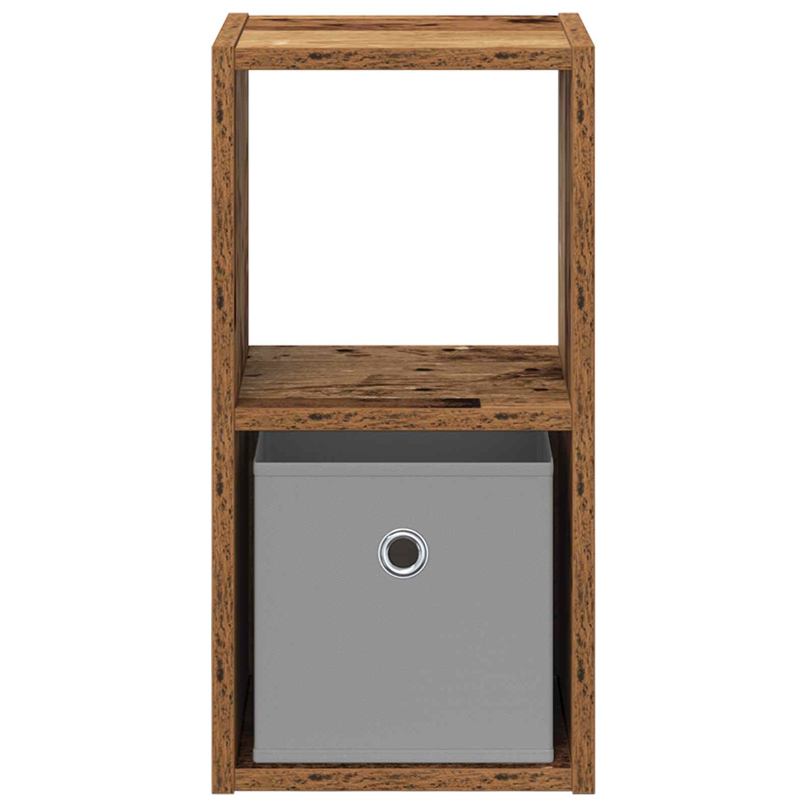vidaXL Stolik nocny z szufladą 2 pcs Stare drewno 25,5 x 22 x 49,5 cm