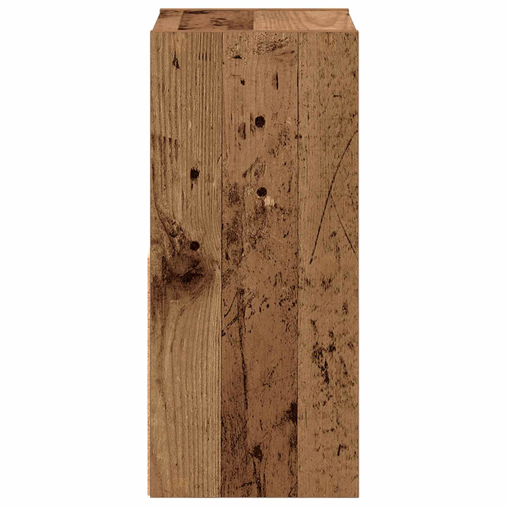 vidaXL Stolik nocny z szufladą 2 pcs Stare drewno 25,5 x 22 x 49,5 cm