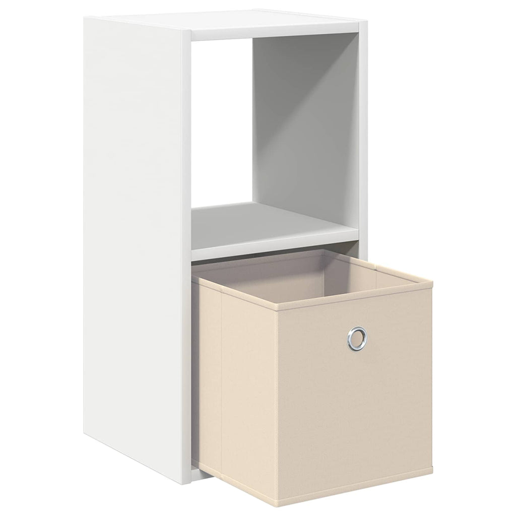 vidaXL Stolik nocny z szufladą 2 pcs Biały 30,5 x 27 x 59,5 cm
