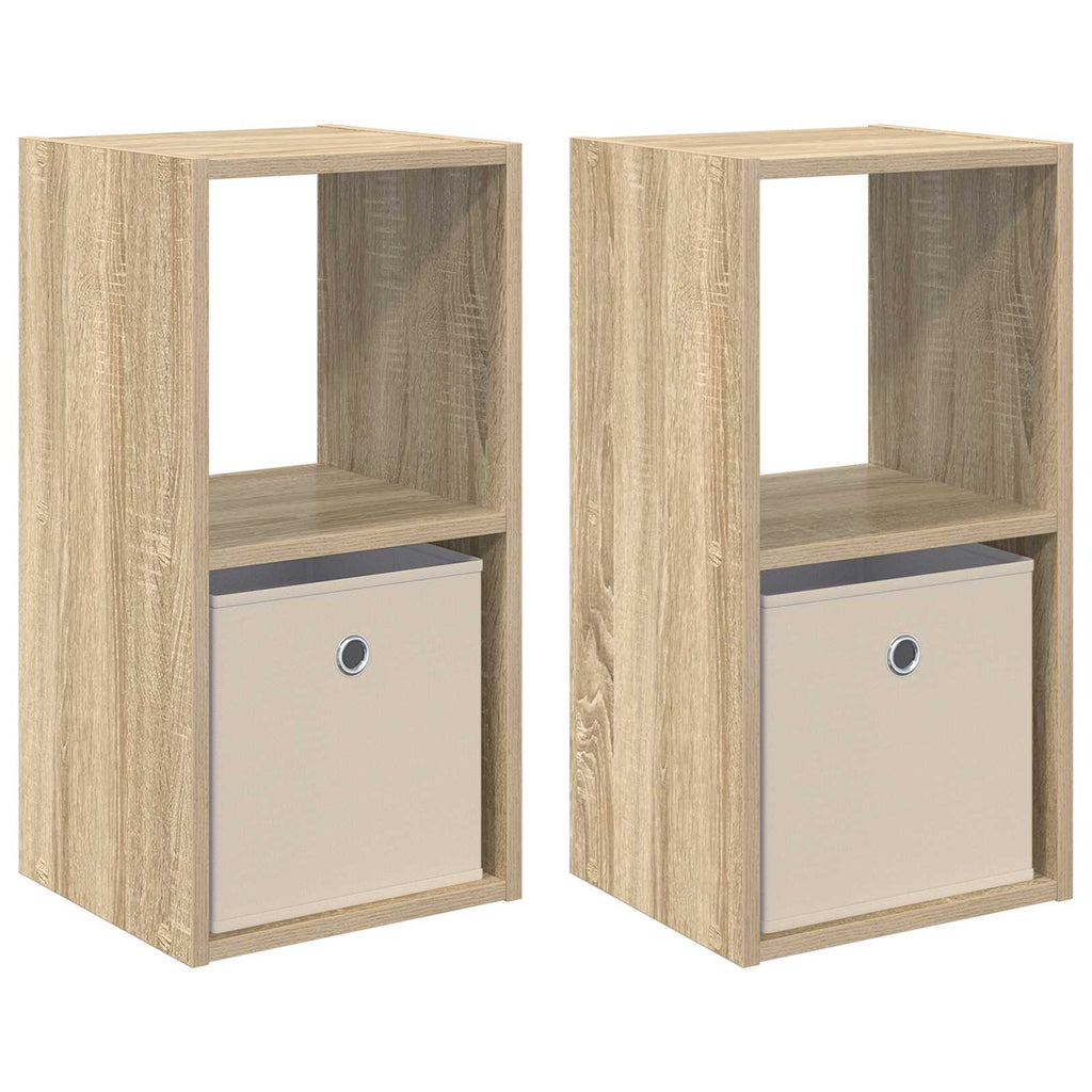 vidaXL Stolik nocny z szufladą 2 pcs Dąb Sonoma 30,5 x 27 x 59,5 cm