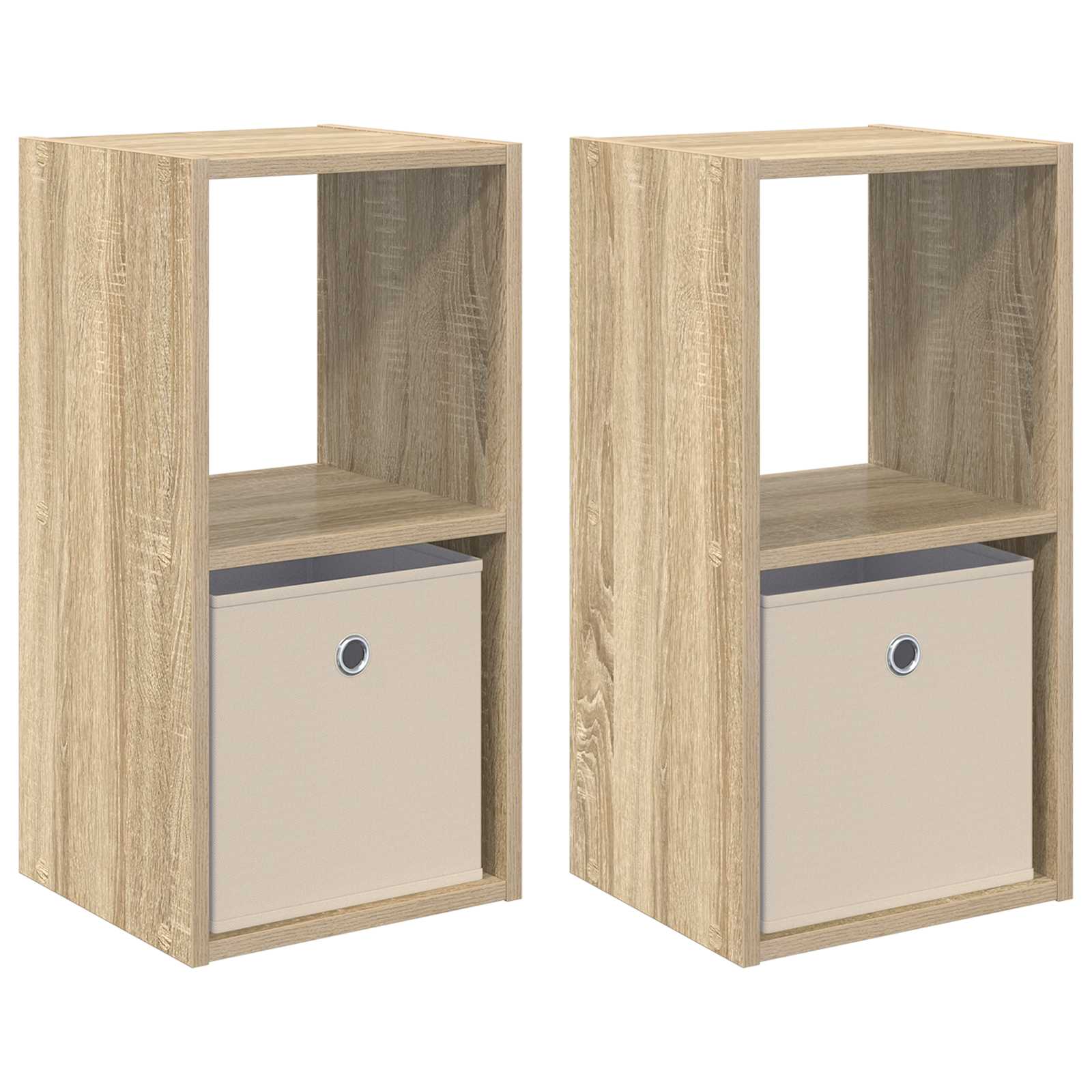 vidaXL Stolik nocny z szufladą 2 pcs Dąb Sonoma 30,5 x 27 x 59,5 cm