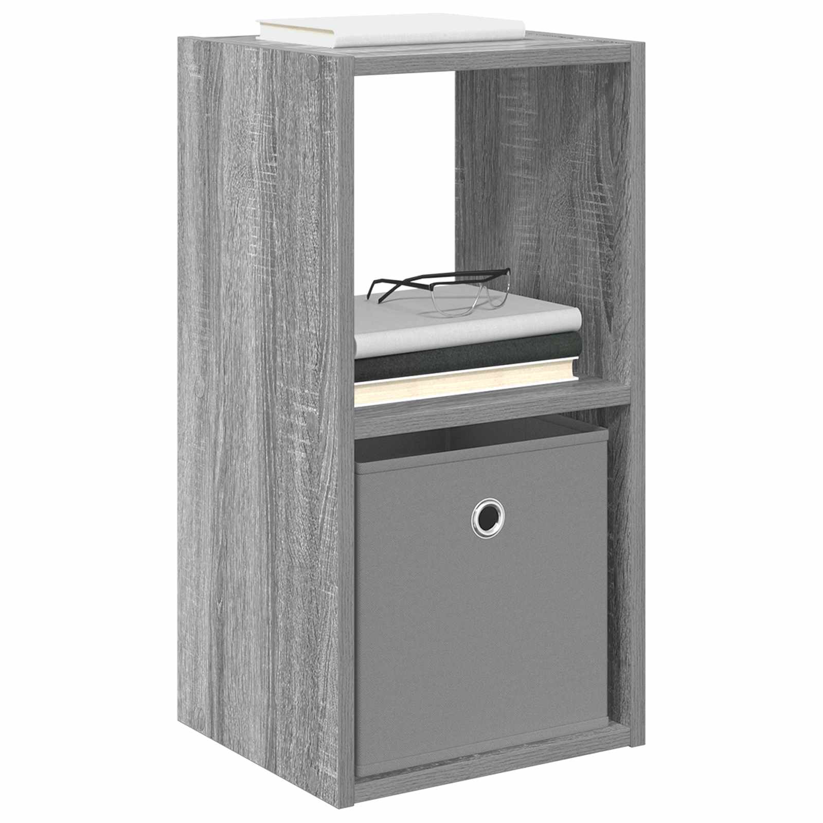 vidaXL Stolik nocny z szufladą Szary Sonoma 30,5 x 27 x 59,5 cm