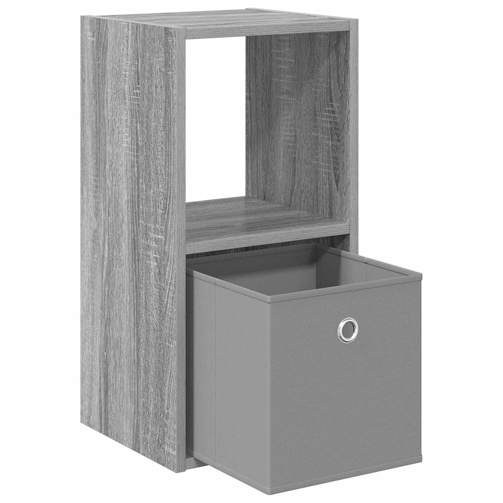 vidaXL Stolik nocny z szufladą 2 pcs Szary Sonoma 30,5 x 27 x 59,5 cm