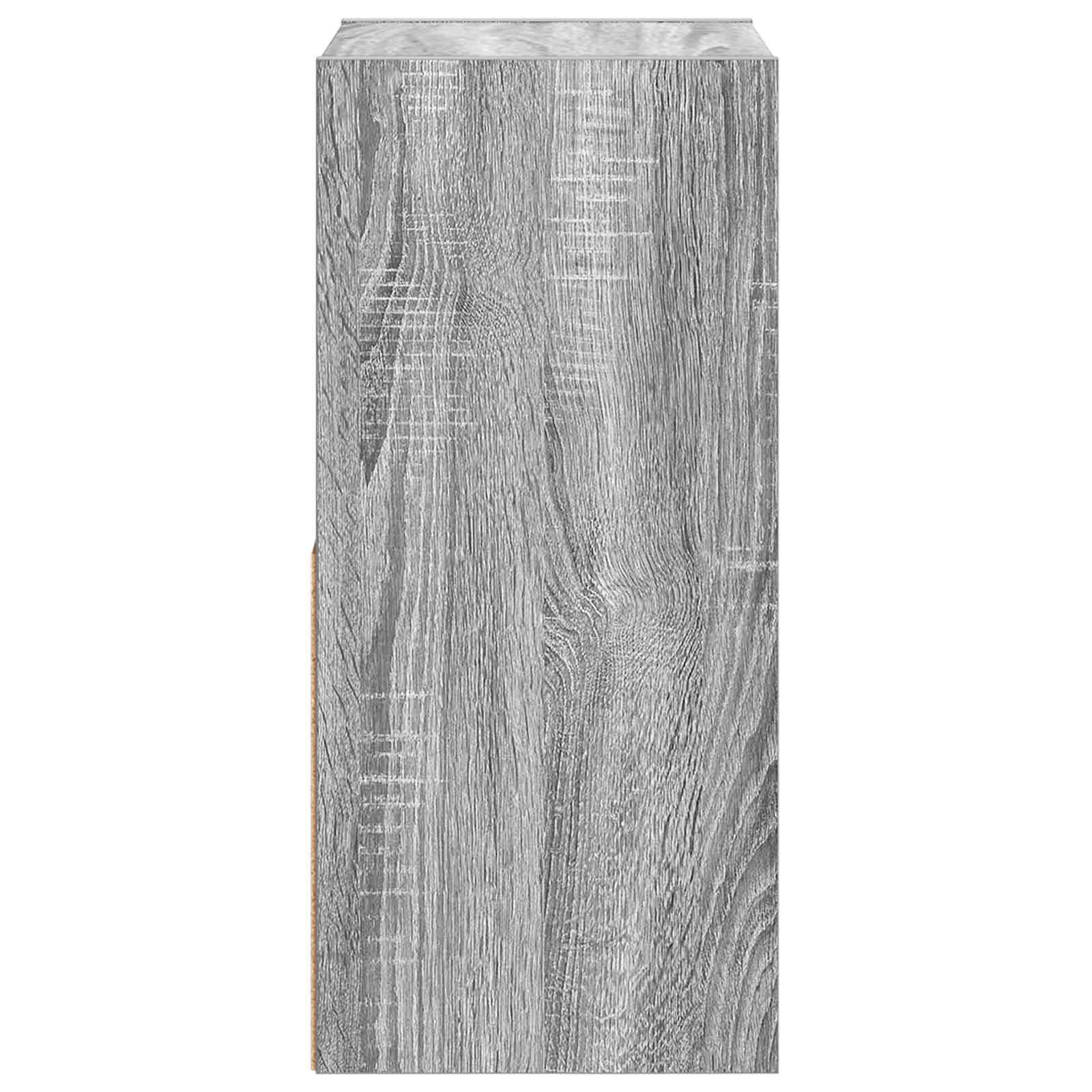 vidaXL Stolik nocny z szufladą 2 pcs Szary Sonoma 30,5 x 27 x 59,5 cm