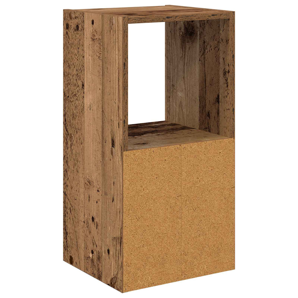vidaXL Stolik nocny z szufladą Stare drewno 30,5 x 27 x 59,5 cm