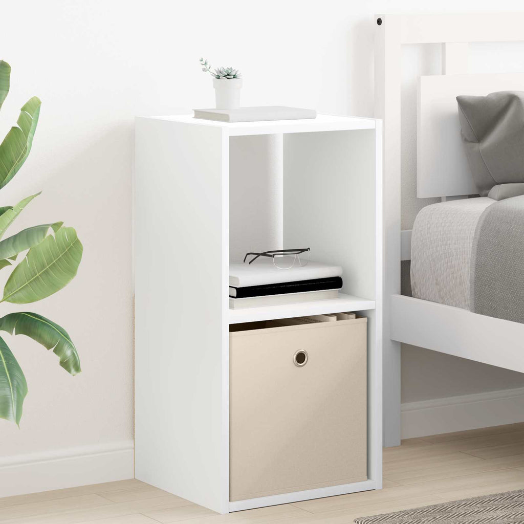vidaXL Stolik nocny Biały 35 x 32 x 68,5 cm Materiał drewnopochodny