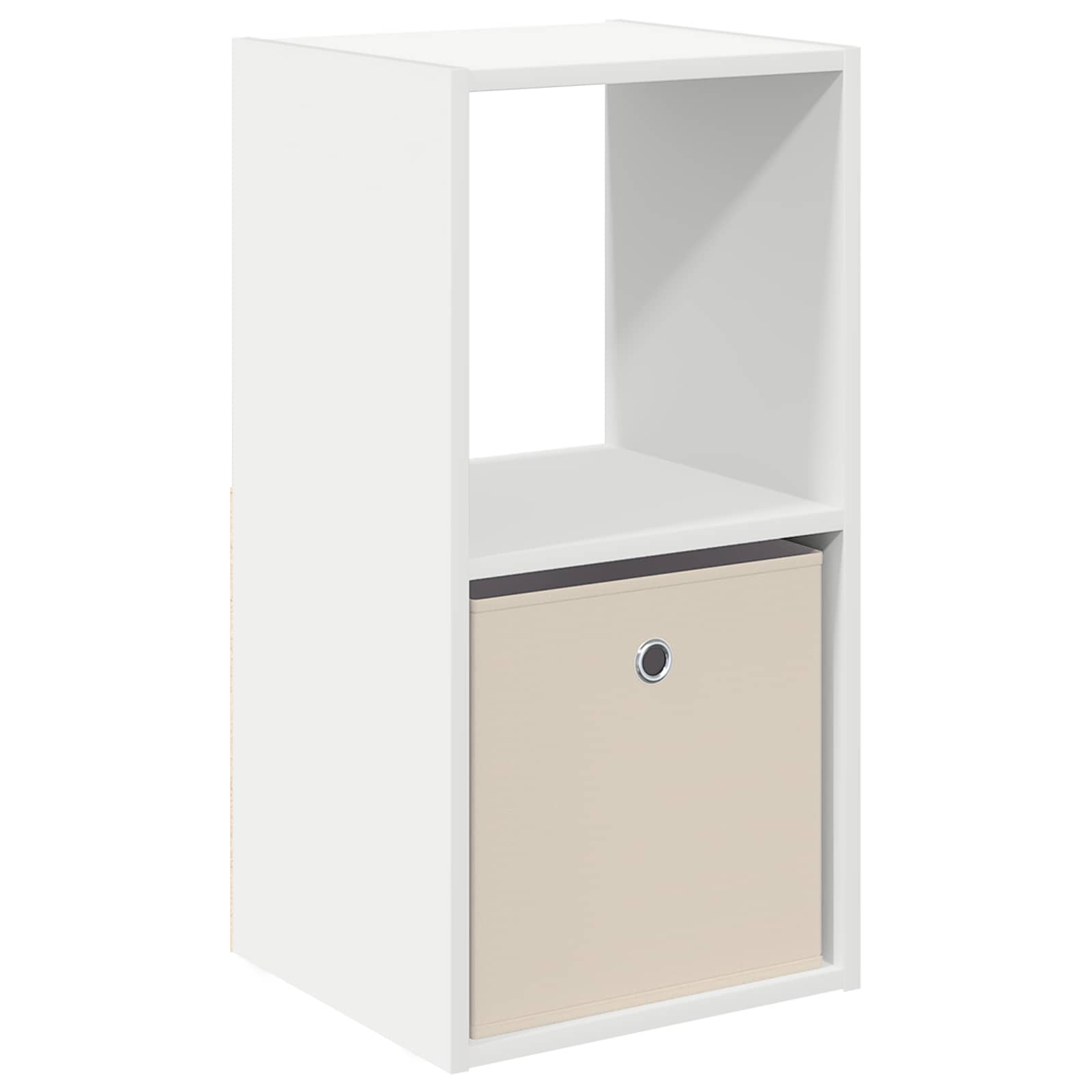 vidaXL Stolik nocny Biały 35 x 32 x 68,5 cm Materiał drewnopochodny