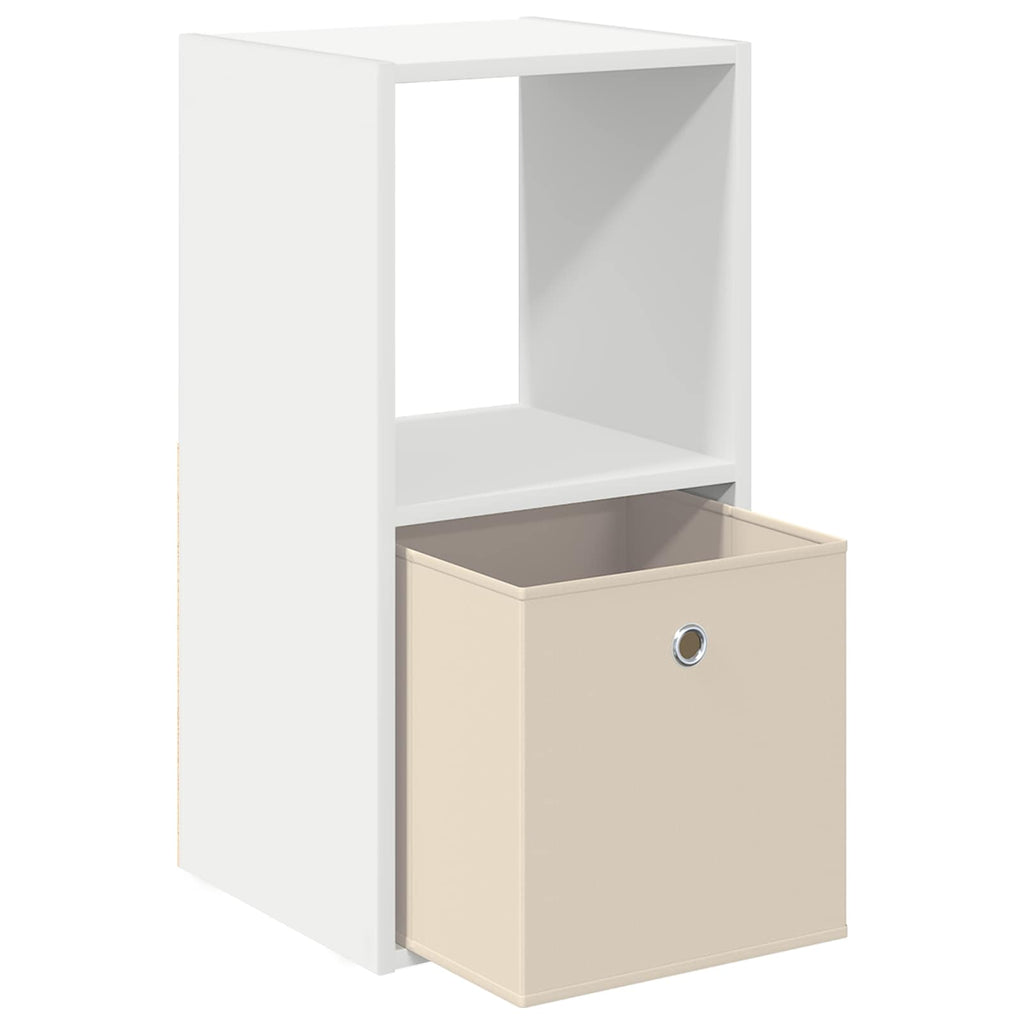 vidaXL Stolik nocny z szufladą 2 pcs Biały 35 x 32 x 68,5 cm