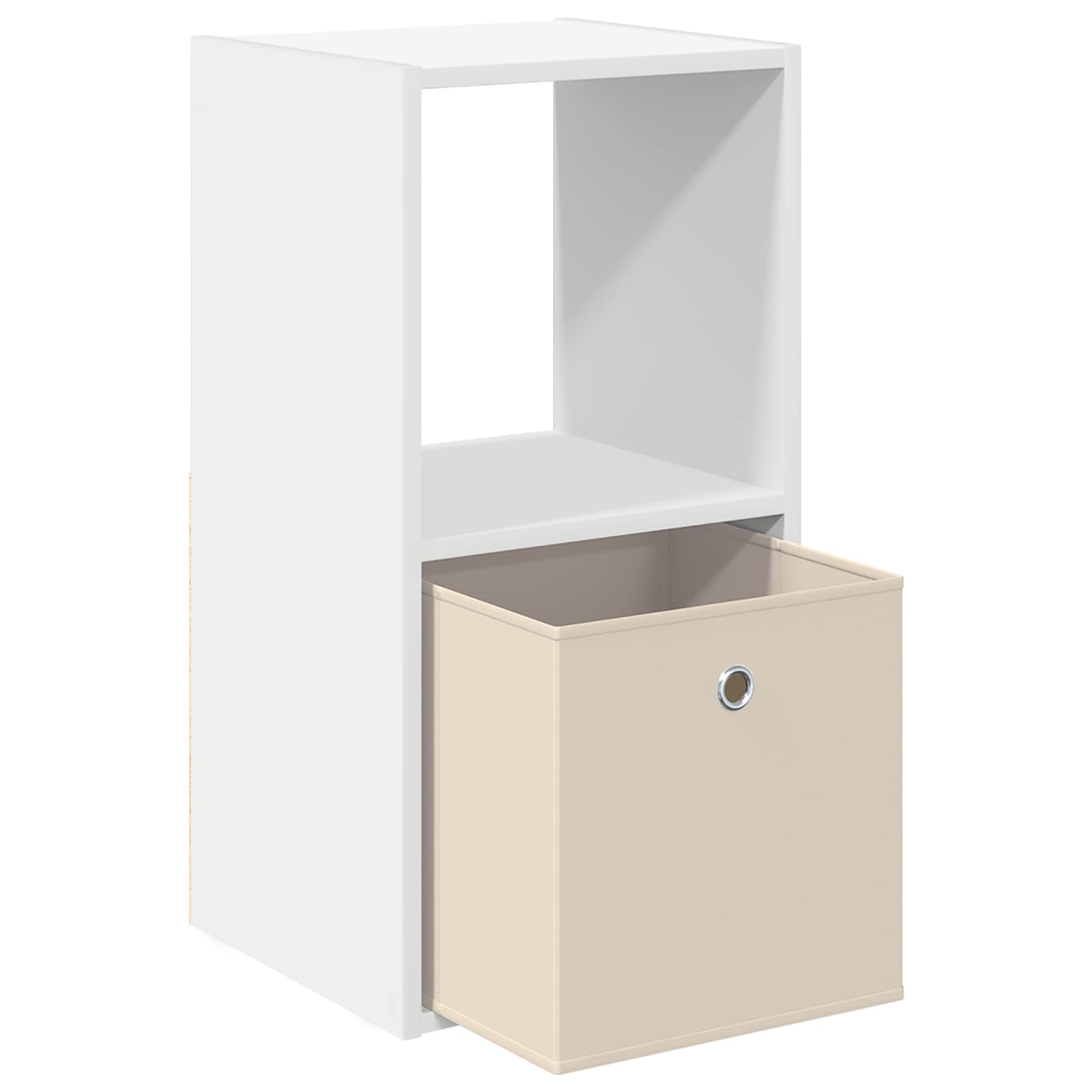 vidaXL Stolik nocny z szufladą 2 pcs Biały 35 x 32 x 68,5 cm