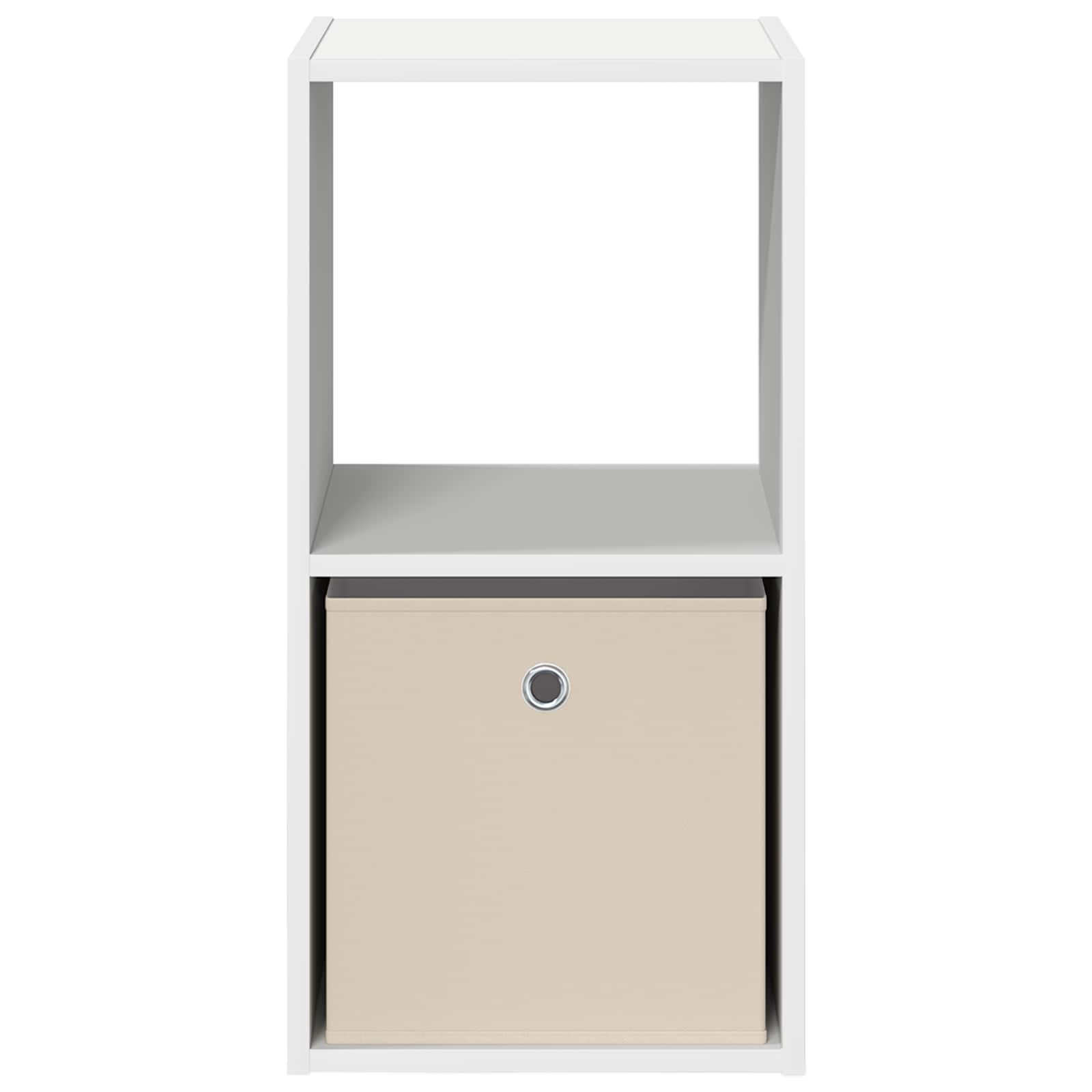 vidaXL Stolik nocny z szufladą 2 pcs Biały 35 x 32 x 68,5 cm