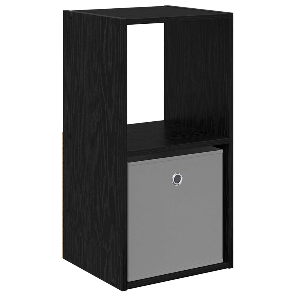 vidaXL Stolik nocny z szufladą Czarny Dąb 35 x 32 x 68,5 cm